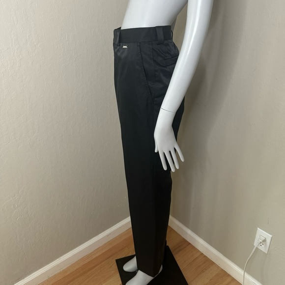 VERSACE Vintage Satin High Waist Black Pants - Picture 10 of 16